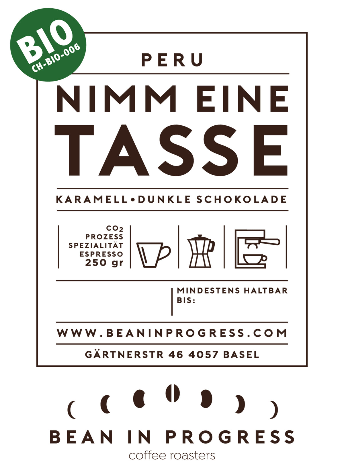Nimm eine Tasse - Koffeinfrei Peru coffee