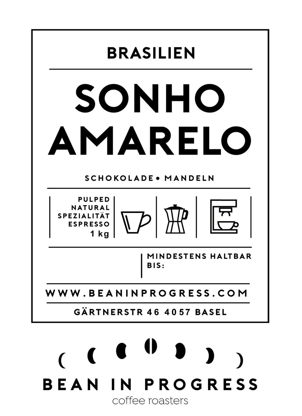 Sonho Amarelo coffee